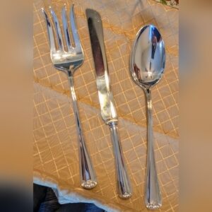 Gorham Heritage Italian Stainless Steel #BUNDLEVintage LARGE 3-Piece Serving Set
